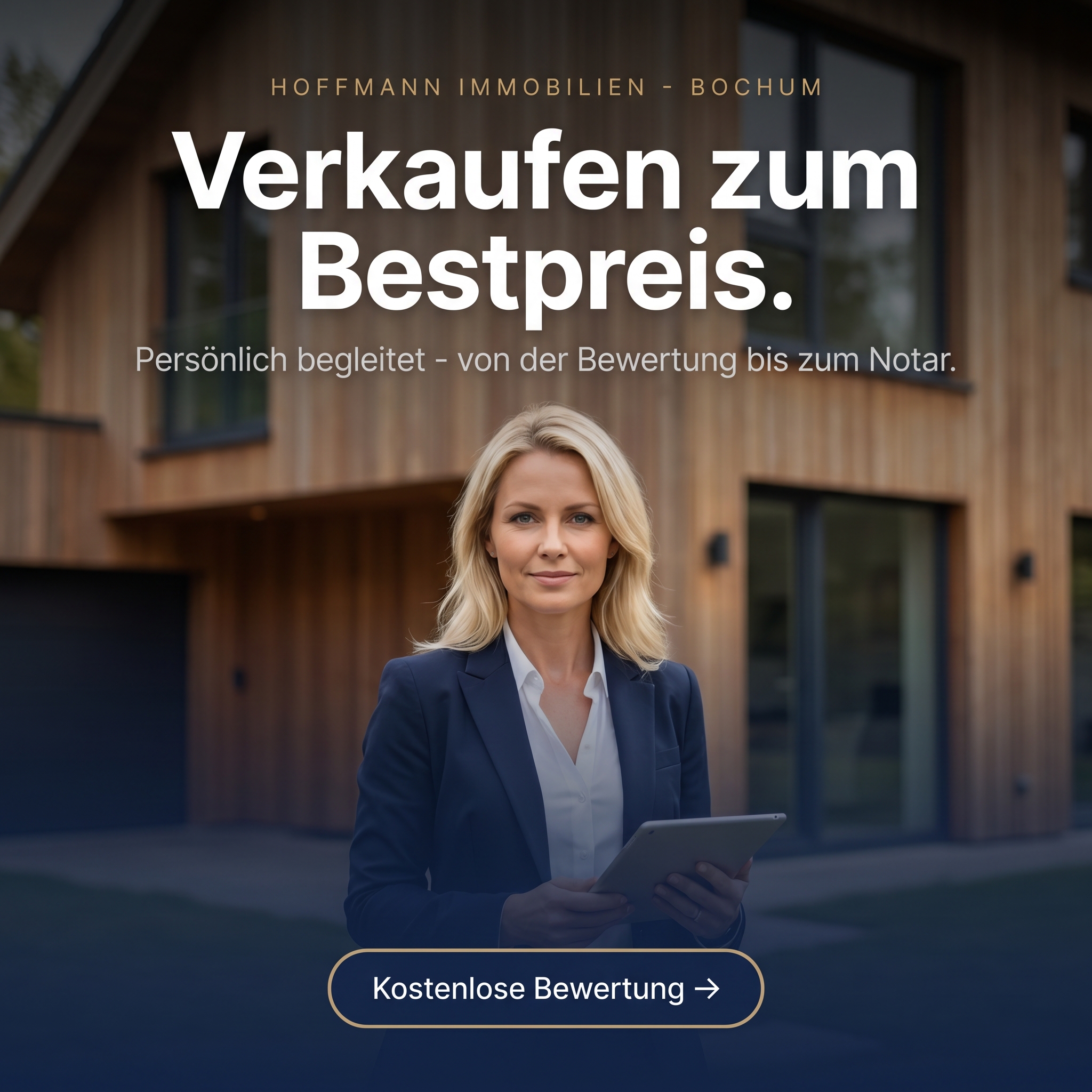 Werbeanzeige Hoffmann Immobilien — Verkaufen zum Bestpreis
