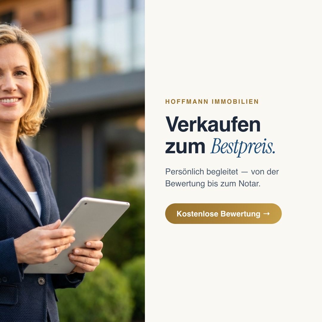 Werbeanzeige — Verkaufen zum Bestpreis, persönlich begleitet