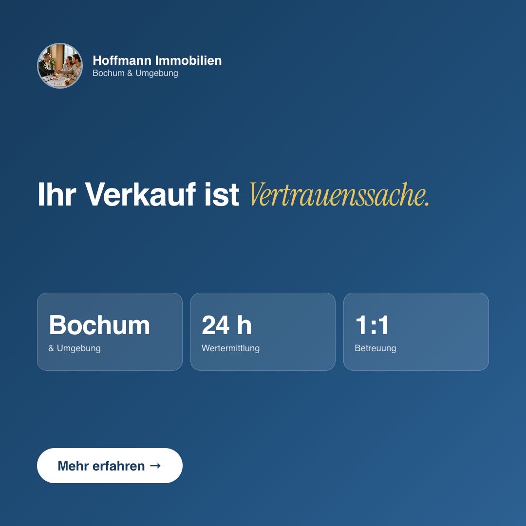 Werbeanzeige — Bochum & Umgebung, Wertermittlung in 24 h